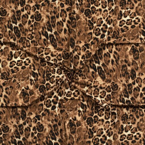 polyester crepe Cheetah print - Van Mook Stoffen