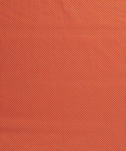 Poplin fabric printed with dots orange