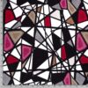 Jersey fabric printed abstract black