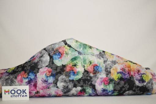 cotton polyester crease flower multicolor