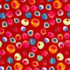 Jersey fabric printed Red