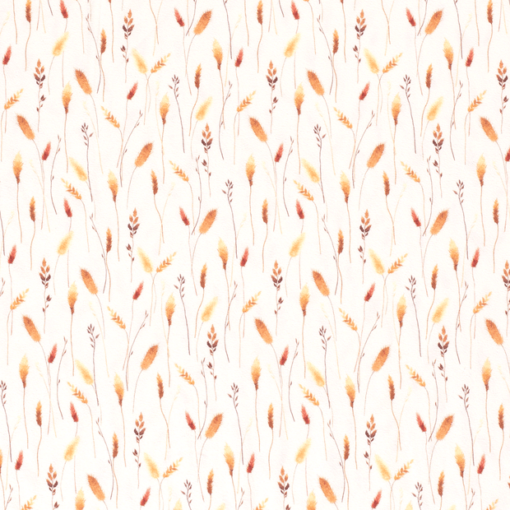 Tricot digitally printed twigs off white - Van Mook Stoffen