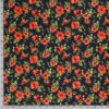 Crape fabric printed floral navy - Van Mook Stoffen