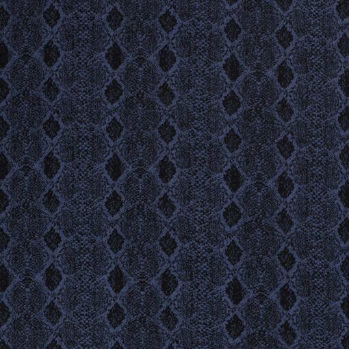 Knit fabric with abstract indigo - Van Mook Stoffen