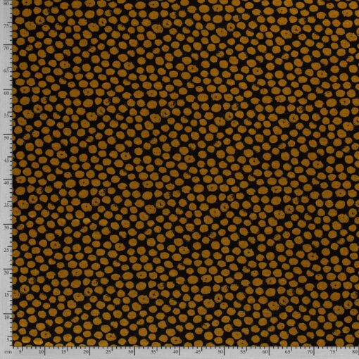Viscose fabric discharge printed dots - Van Mook Stoffen