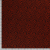 Viscose fabric discharge printed dots brique - Van Mook Stoffen