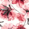 Jersey fabric printed flowers pink