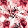 Jersey fabric printed flowers pink - Van Mook Stoffen