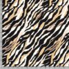Half linen fabric printed stripes beige - Van Mook Stoffen
