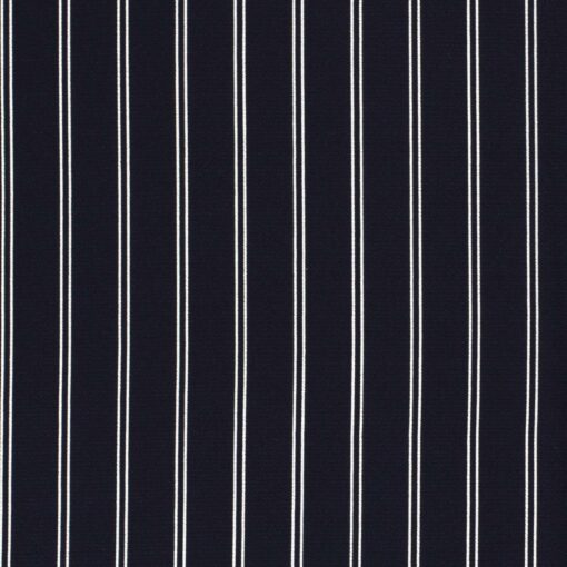 Chiffon fabric printed stripes navy
