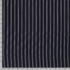 Chiffon fabric printed stripes navy - Van Mook Stoffen