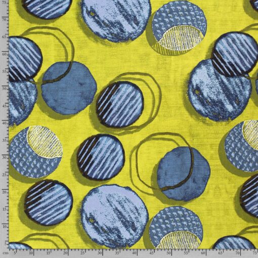 Crimp fabric printed abstract - Van Mook Stoffen