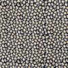 Half linen fabric printed dots navy - Van Mook Stoffen