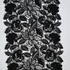 Luxury narrow lace black