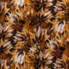 Punta di Roma discharge printed floral ochre