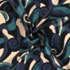 Viscose fabric digitally printed abstract - Van Mook Stoffen