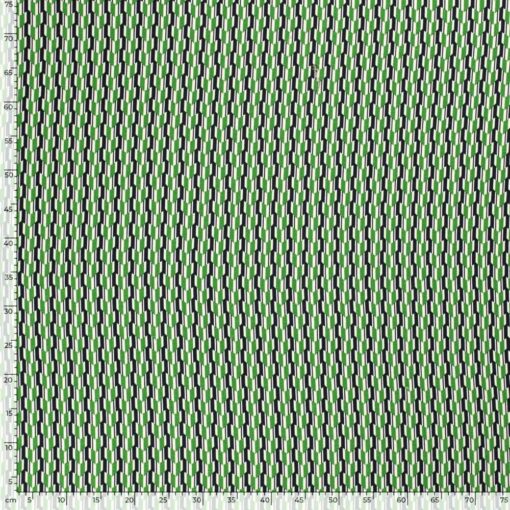 iscose stretch Fabric printed green - Van Mook Stoffen