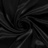 Viscose satin fabric digitally printed plain black - Van Mook Stoffen